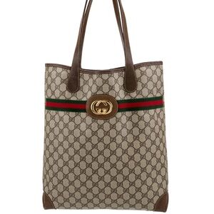 Authentic Gucci Vintage Sherry Line GG Monogram Shopper Tote